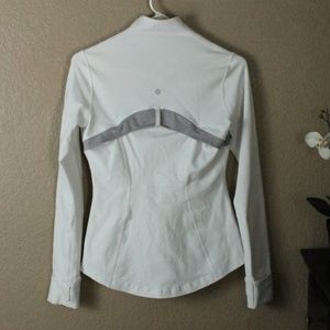 Lululemon White Vented Full Zip Performance Jacket